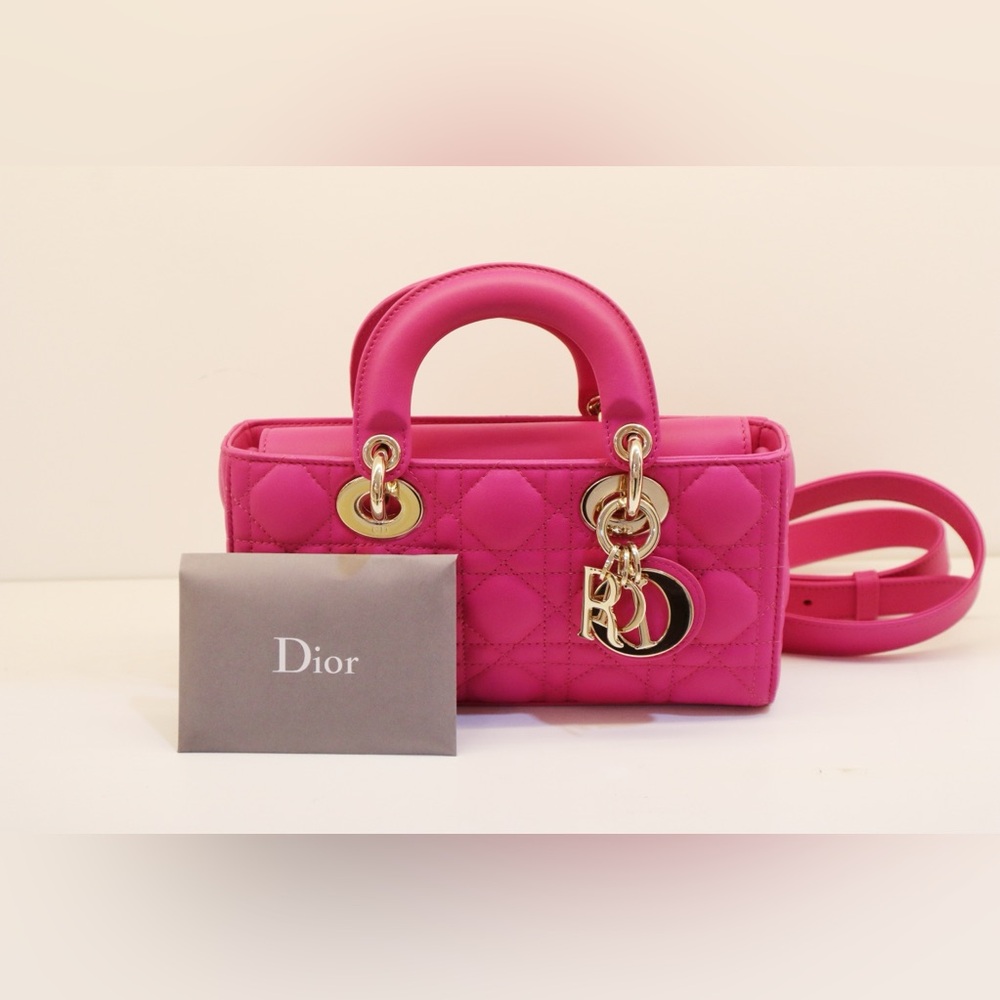 Dior Fuchsia Quilted Mini Bag